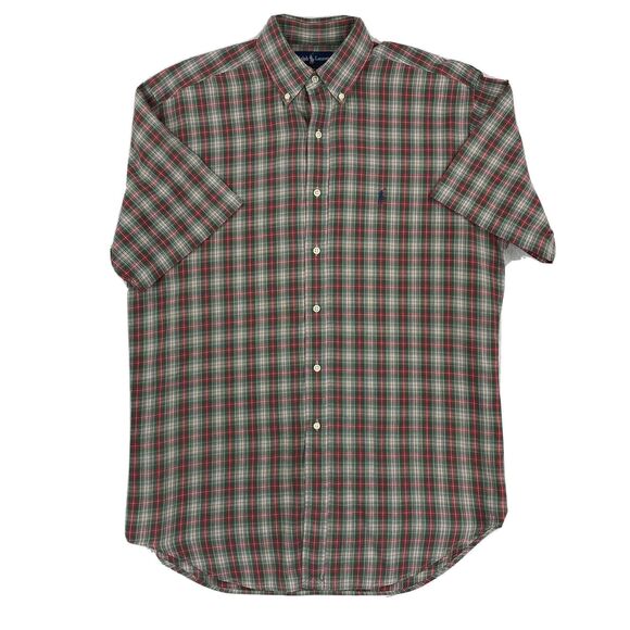 Ralph Lauren Shirt Men's Medium Multicolor Plaid Blake American Light Academia - Picture 2 of 15